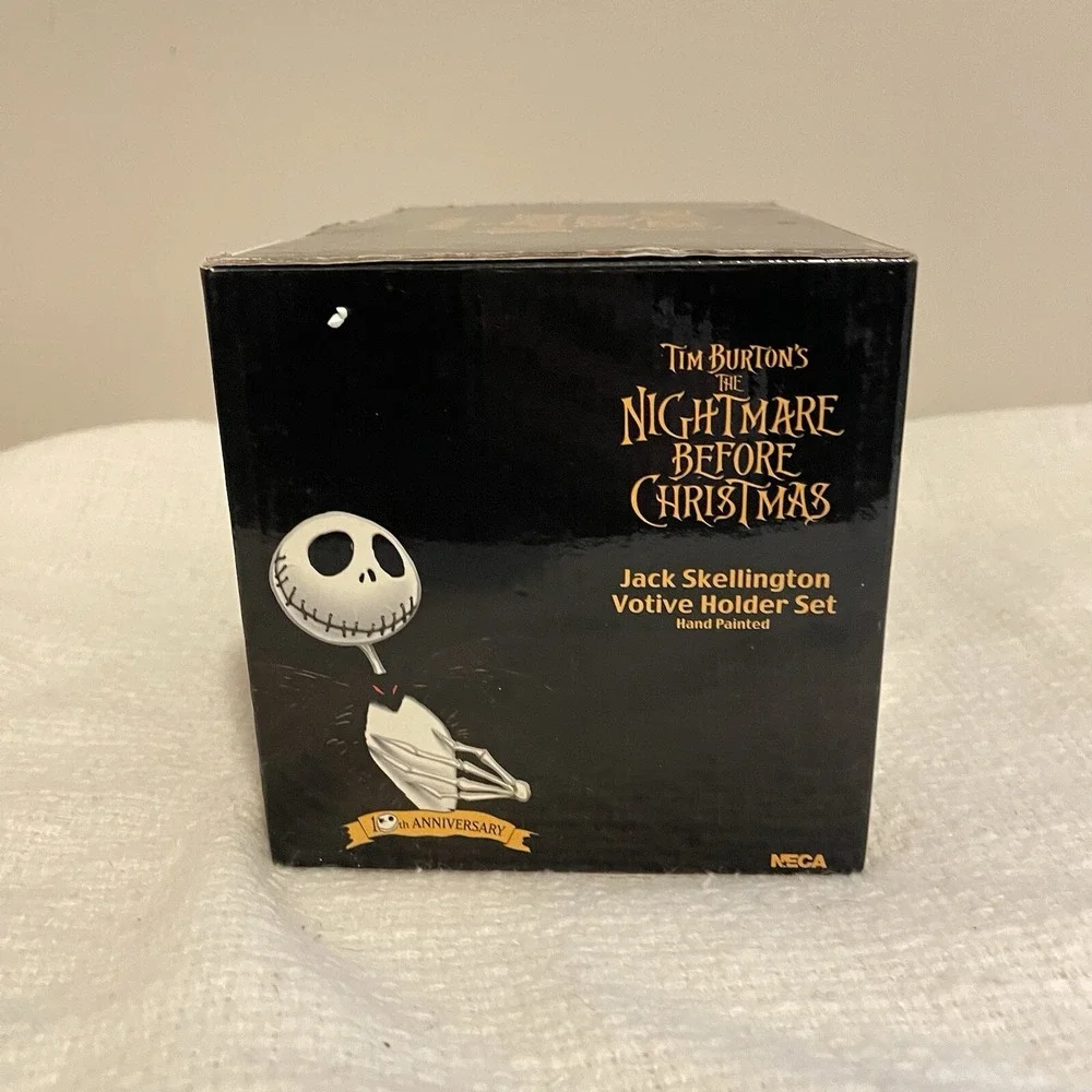 Nightmare Before Christmas 10th Anniversary Jack Skellington Votive Candle Set‎